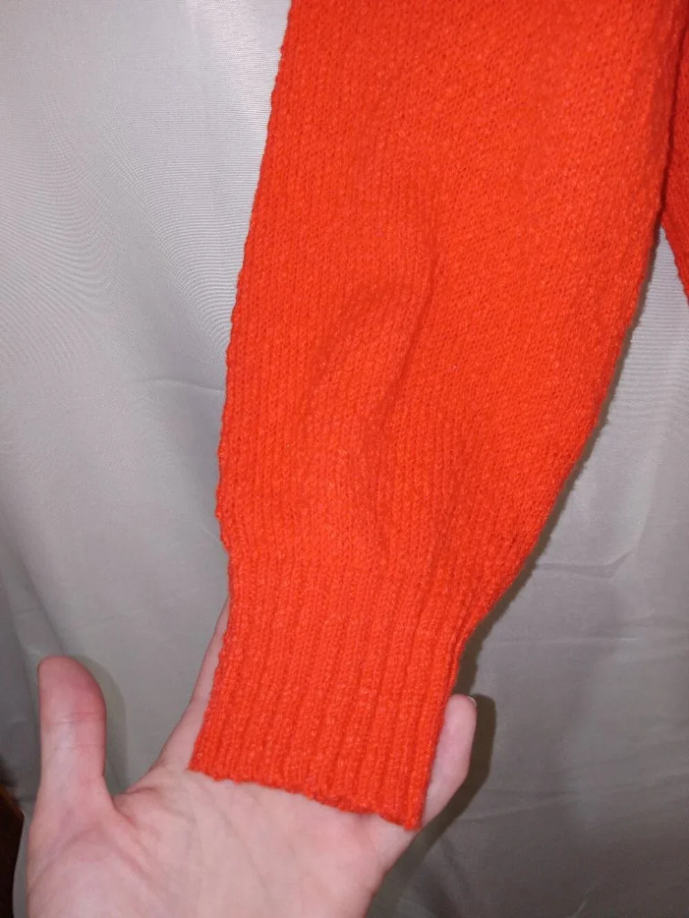 Anthropologie Sweater Womens XS Maeve V Neck Polo Hot Lava Pullover Knit - Picture 4 of 11